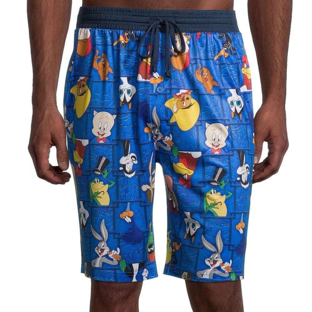 Warner Bros. Looney Tunes Men’s Sleep Shorts Blue Size S 28-30